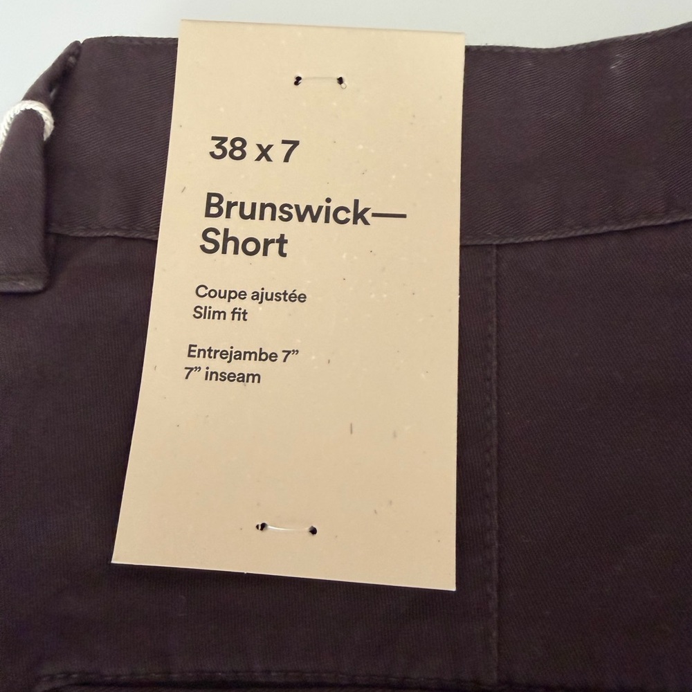 Men's Frank and Oak 7 inch slim fit shorts